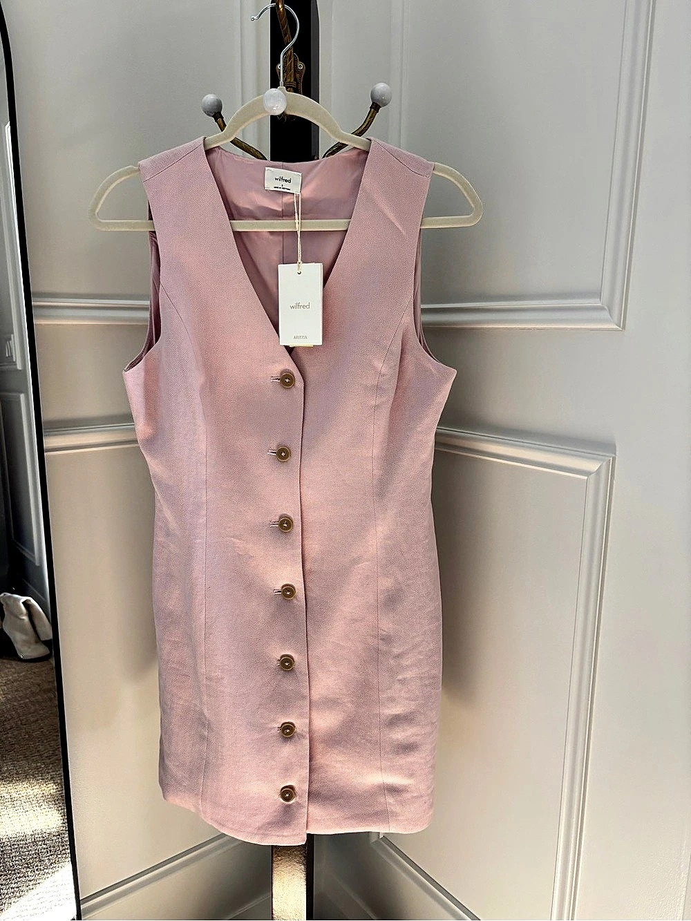Wilfred CruiseLinen Aria Dress Pink Mini Dress